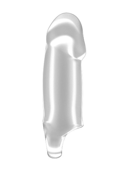 No.37 - Stretchy Thick Penis Extension - Translucent zdjęcie 2