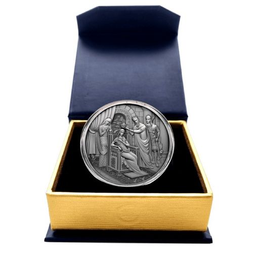 Niue: The Knight in the Panther’s Skin - The Coronation of Tinatin $1 Srebro 2021 Antique Finish na Arena.pl