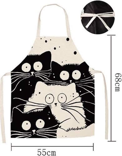 Fartuch kuchenny wzór z kotami kreskówkowy na Arena.pl