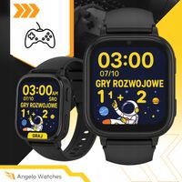 Smartwatch dla dzieci Angelo Watches A26 czarny