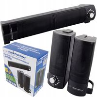 GŁOŚNIKI KOMPUTEROWE do PC 2.0 na USB SOUNDBAR DO KOMPUTERA GŁOŚNE MOCNE