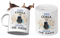 Dla Córki Zestaw Kubek + Skarbonka Na Prezent Z Nadrukiem Ze Zdjęciem