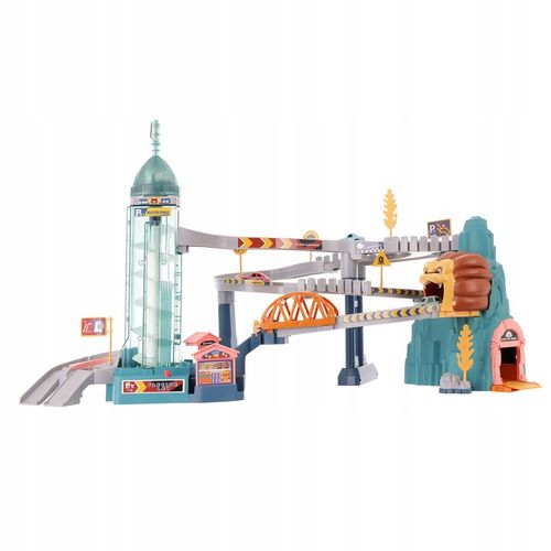 TOR WYŚCIGOWY JASKINIA LWA TOR SAMOCHODOWY ZESTAW 4 AUTKA na Arena.pl