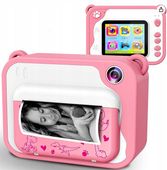 RÓŻÓWY APARAT NATYCHMIASTOWY 1080P Z TERMO DRUKARKA DLA DZIECI 12MPX