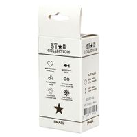 kolekcja star - czarny silikonowy korek analny s z fioletowym kamieniem