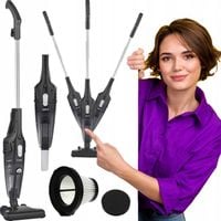 PIONOWY RĘCZNY ODKURZACZ PRZEWODOWY CYKLONOWY 2W1 HEPA MOCNY 800W 16000PA