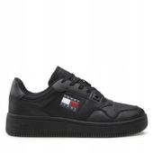 Tommy Jeans trampki męskie TOMMY JEANS RETRO BASKET czarny rozmiar 41