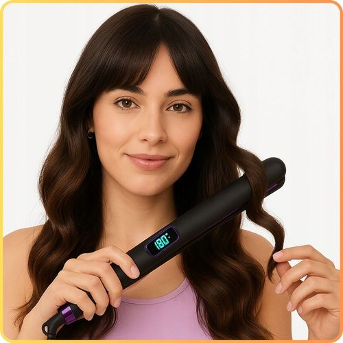 Prostownica do włosów ceramiczna 2w1 Kręci Loki LED Szybkie na Arena.pl