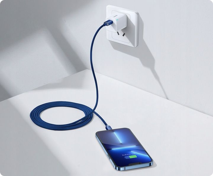 WZMACNIANY KABEL PRZEWÓD BASEUS USB DO IPHONE PD 2M SZYBKIE ŁADOWANIE 20W zdjęcie 12