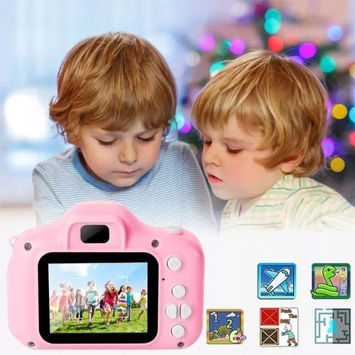 APARAT CYFROWY DLA DZIECI FULL HD 1080p KAMERA GRY | NIEBIESKI ZESTAW XXL na Arena.pl