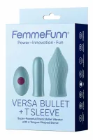 femmefunn versa bullet z nakładką t sleeve light blue silikonowa 7 trybow