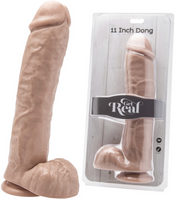 Ogromne Dildo Z Jądrami I Przyssawką - Get Real 11" 28Cm