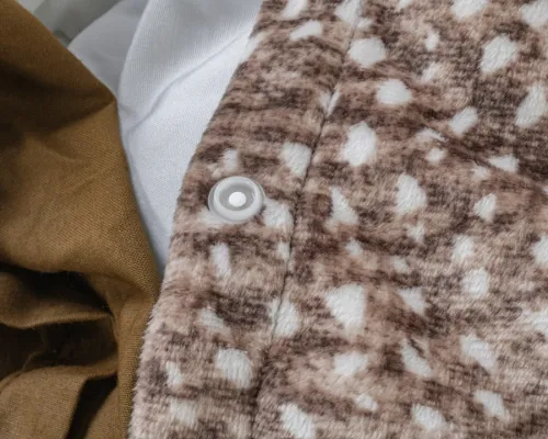 200x220 ARIA brąz kpl pościeli drukowany aksamit i bawełna na Arena.pl