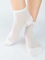 SKARPETY DAMSKIE ŻAKARDOWE SB122 39-42 ecru