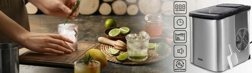 Kostkarka do lodu EBERG domowa maszyna do kostek 12kg 160W ekspresowy na Arena.pl