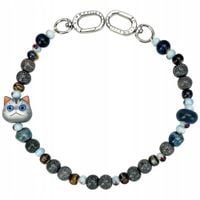 Zawieszka na torebkę handstrap Nimmy New Big Eye Cute Pets 2.0 szary