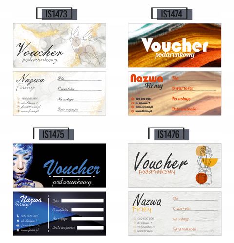 VOUCHERY PODARUNKOWE na zakupy lub usługi 60 szt. GOTOWY PROJEKT na Arena.pl