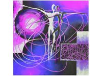 50X50CM BEZKRESNE UCZUCIA FIOLECIE OBRAZ