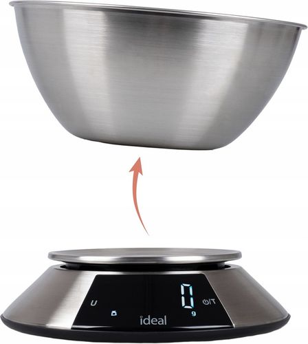 Waga kuchenna IDEAL elektroniczna z MISKĄ PRECYZYJNA DOTYKOWY PANEL na Arena.pl