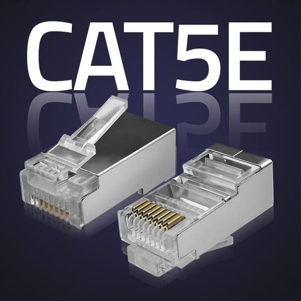 Qoltec Wtyk złącze modularne RJ45 CAT5e FTP Pozłacane styki 10 sztuk zdjęcie 3