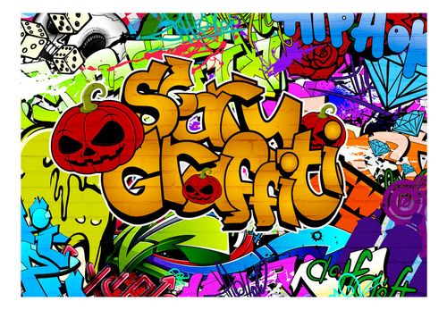 Fototapeta - Scary graffiti 100x70 na Arena.pl