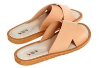 Komfortowe klapki wygodne kapcie góralskie pantofle skórzane męskie pw278 Obuwie 42