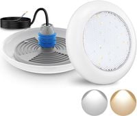 Reflektor basenowy LED LyLmLe 18W, gwint 1-1/2" IP68 12V biały 3000/6000K