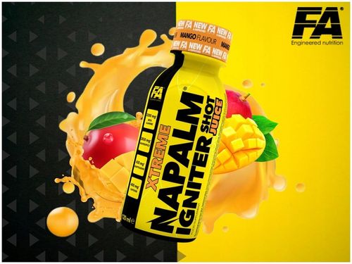 NAPALM JUICE SHOT ZESTAW 12 sztuk po 120ml SZOT PRZEDTRENINGÓWKA FA na Arena.pl
