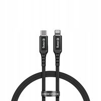 KABEL CRONG ARMOR LINK USB-C/LIGHTNING MFI 150CM CZARNY