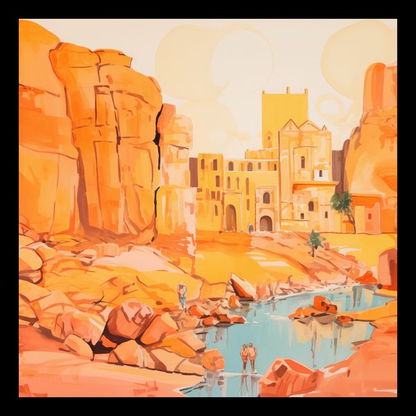 Plakat 30x30cm Ruiny pod Słońcem zdjęcie 2