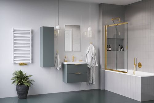 Volaro 2.0 zestaw zintegrowany termostat grzejnikowy prawy, złoty połysk na Arena.pl