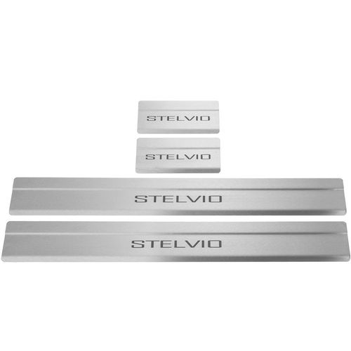 Listwa progowa ALFA ROMEO STELVIO Stal nierdzewna 304 mat z czarnymi litera na Arena.pl