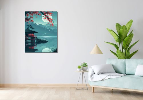 Obraz 70x90cm Japoński Pawilon na Arena.pl