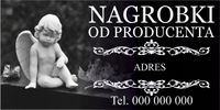 BANER REKLAMOWY OCZKOWANY 200x100 cm RÓŻNE WZORY PRODUCENT NAGROBKÓW