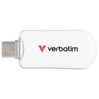 pendrive verbatim plectra 128gb usb-c    biały/white 30229