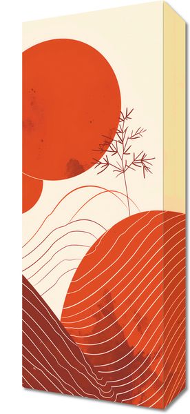 Obraz 20x50cm Ciepło Czerwieni zdjęcie 1
