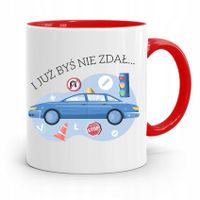 Dla Instruktora Prawa Jazdy Kubek Czerwony Prezent Z Nadrukiem Ze Zdjęciem