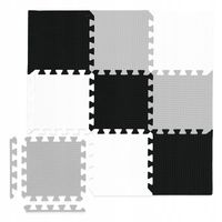 DUŻA MATA PIANKOWA PUZZLE EDUKACYJNE DLA DZIECI GRUBA SKŁADANA 9 szt. 90x90