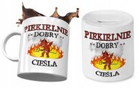 Dla Cieśli Zestaw Kubek + Skarbonka Na Prezent Z Nadrukiem Ze Zdjęciem