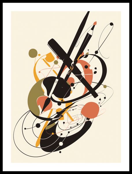 Plakat 40x55cm Abstrakcyjny Rapsod zdjęcie 3