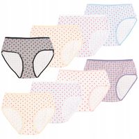 Majtki damskie zestaw figi 8-pak Włókno bambusowe wysoki stan 7XL / 8XL