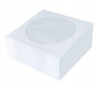 Koperty z okienkiem na płyty DVD/CD papier 100szt