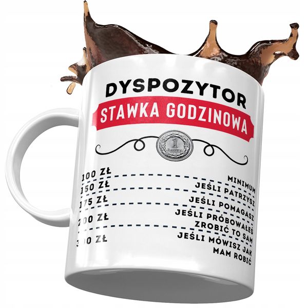 Dla Dyspozytora Kubek Na Urodziny Na Prezent Z Nadrukiem Ze Zdjęciem zdjęcie 1