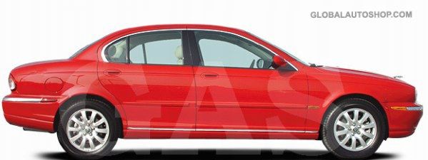 JAGUAR X-TYPE - Listwy CHROM na drzwi boczne dekoracyjne chromowane zdjęcie 1