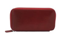 Skórzane etui na klucze - Czerwone