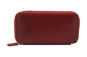 Skórzane etui na klucze - Czerwone