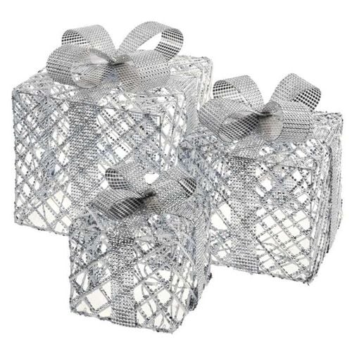 Prezent Świąteczny LED Dekoracja Świąteczna Podświetlany LED srebrny timer na Arena.pl