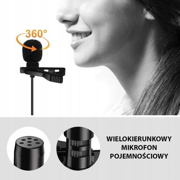 Mikrofon z klipsem gamingowy komputerowy USB M-14 zdjęcie 4