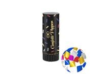 Konfetti pneumatyczne, kolorowe kwadraciki, 11 cm