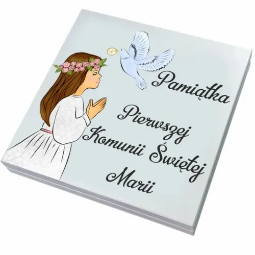 Pudełko ala koperta Pamiątka I Komunii na pieniądze prezent chrzestnej na Arena.pl
